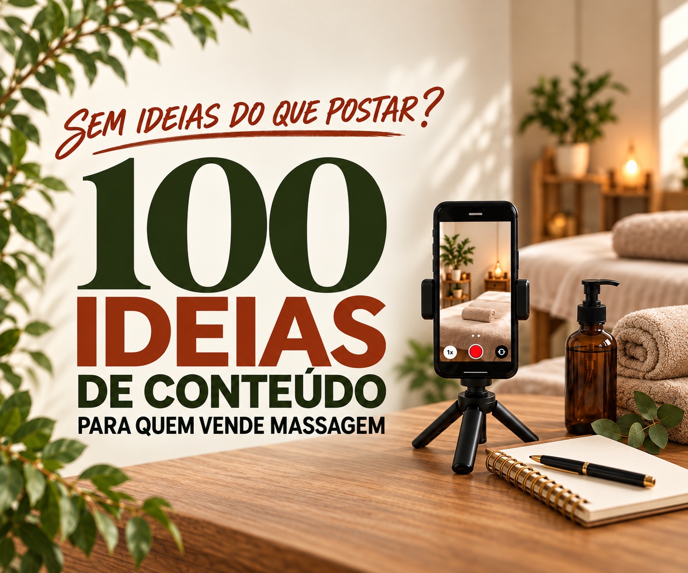 100 Ideias de Conteúdo para Quem Vende Massagem