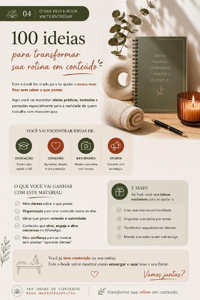 Página do e-book explicando a estratégia de conteúdo